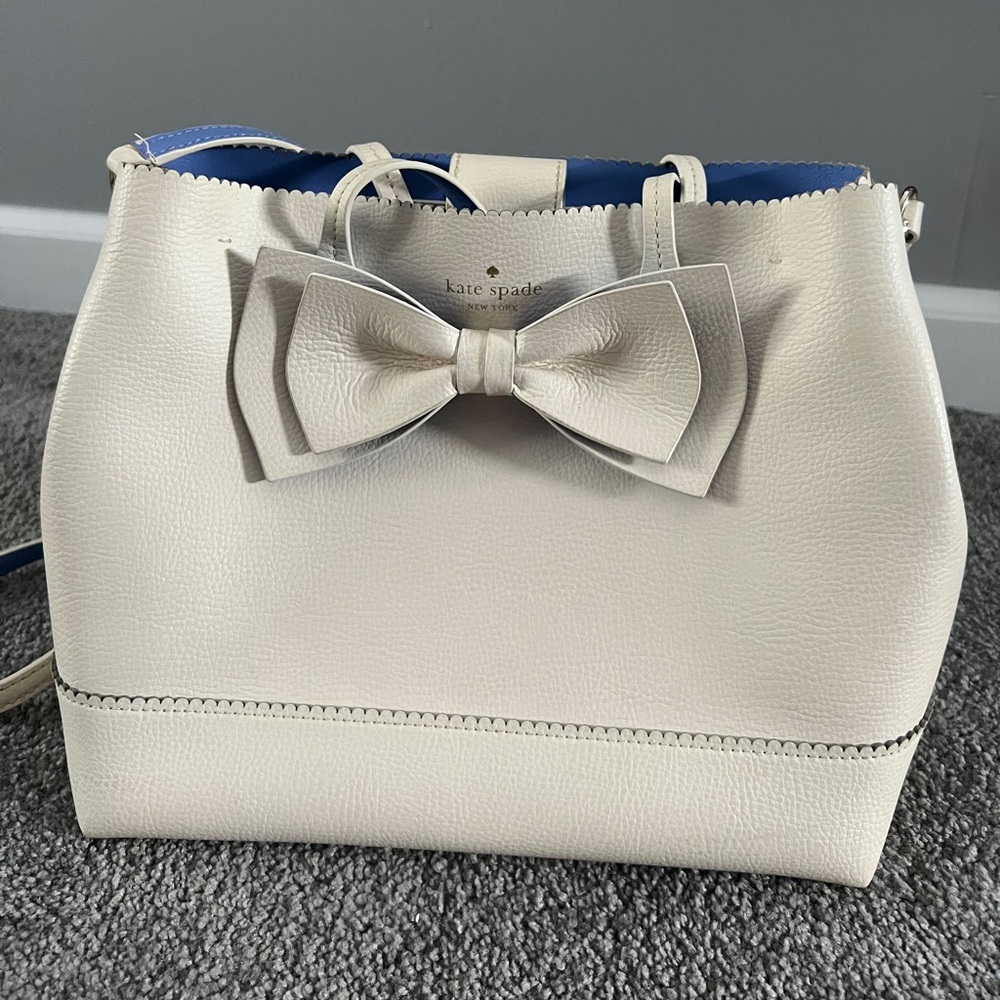 Kate Spade White Bow Purse
